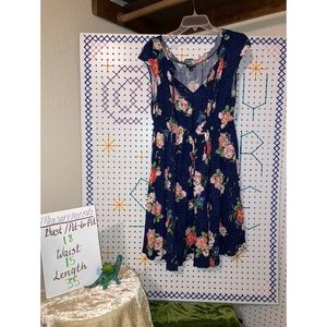 TORRID floral challis dress, sz 0/14